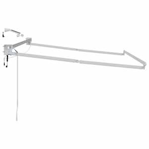 Elektrický skládací rám markýzy Bílý 3 x 2 m Hliník - obrázek 4