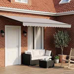 Električni zložljivi okvir tende Antracit 4 x 2 m Aluminij