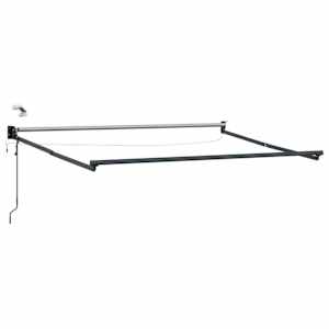 Električni zložljivi okvir tende Antracit 3,5 x 2,5 m Aluminij