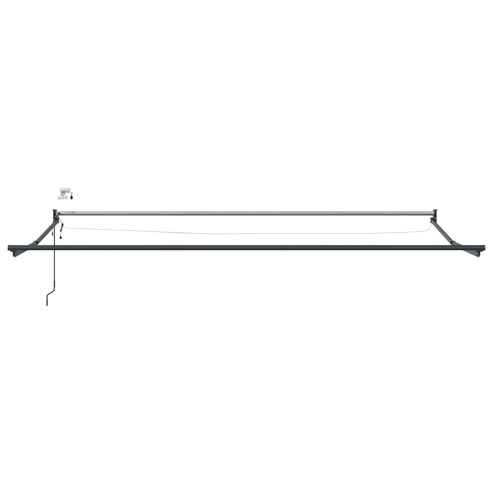 Thumbnail - vidaXL Elektrisches Markisenrahmen Anthrazit 4,5 × 3 m Aluminium