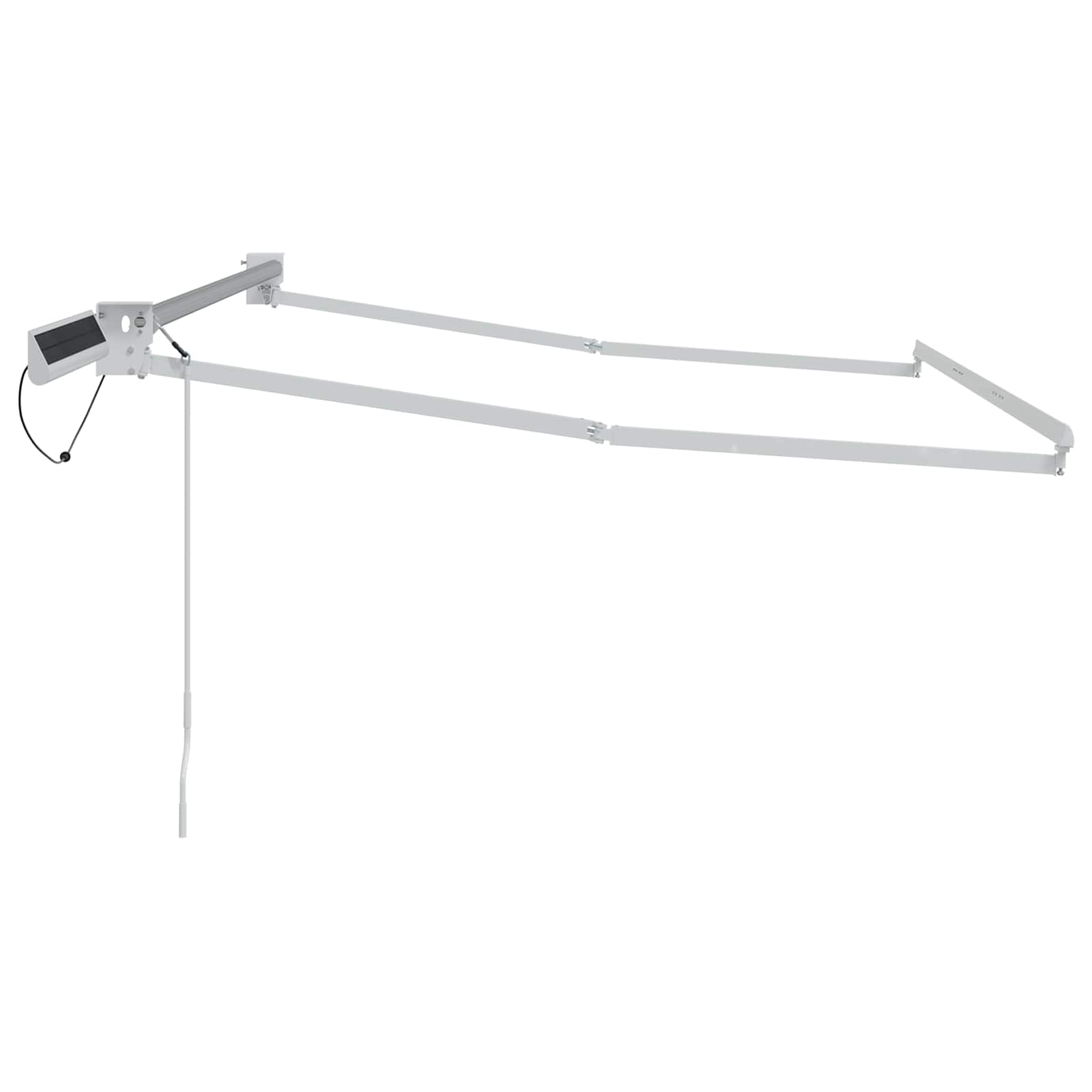 Elektrisch uitschuifbaar zonnescherm frame Wit 2,5 x 2 m Staal image 3