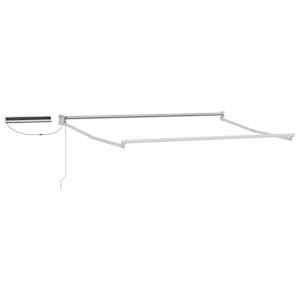 Električni zložljivi okvir tende Bela 3,5 x 2,5 m Jeklo