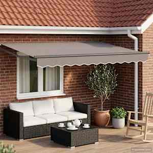 Električni zložljivi okvir tende Antracit 3 x 2,5 m Jeklo