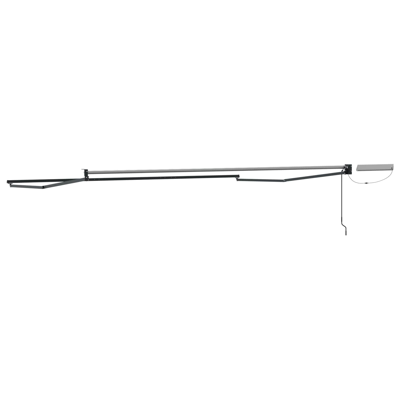 Elektrisch uitschuifbaar zonnescherm frame Antraciet aluminium image 4