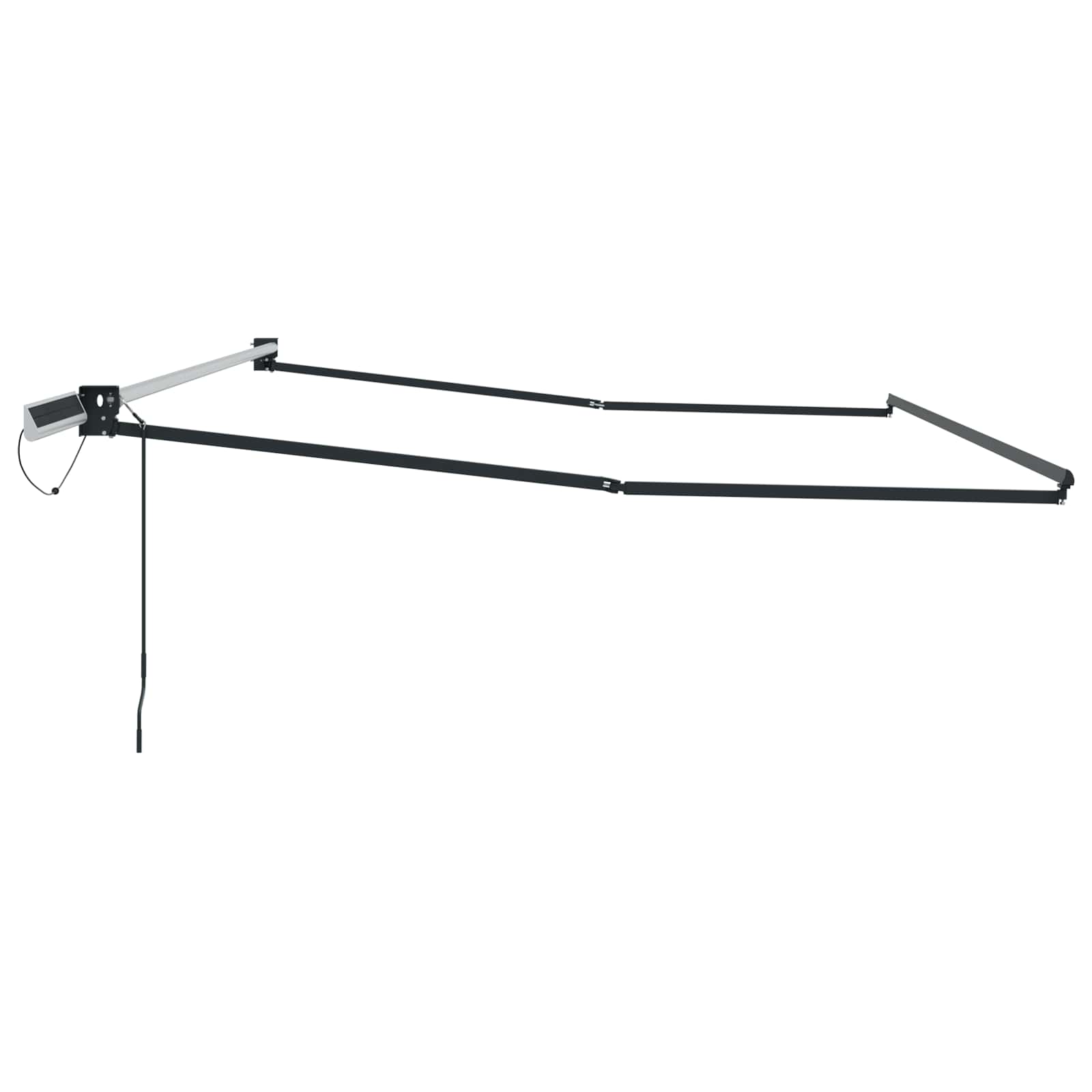 Elektrisch uitschuifbaar zonnescherm frame Antraciet aluminium image 3