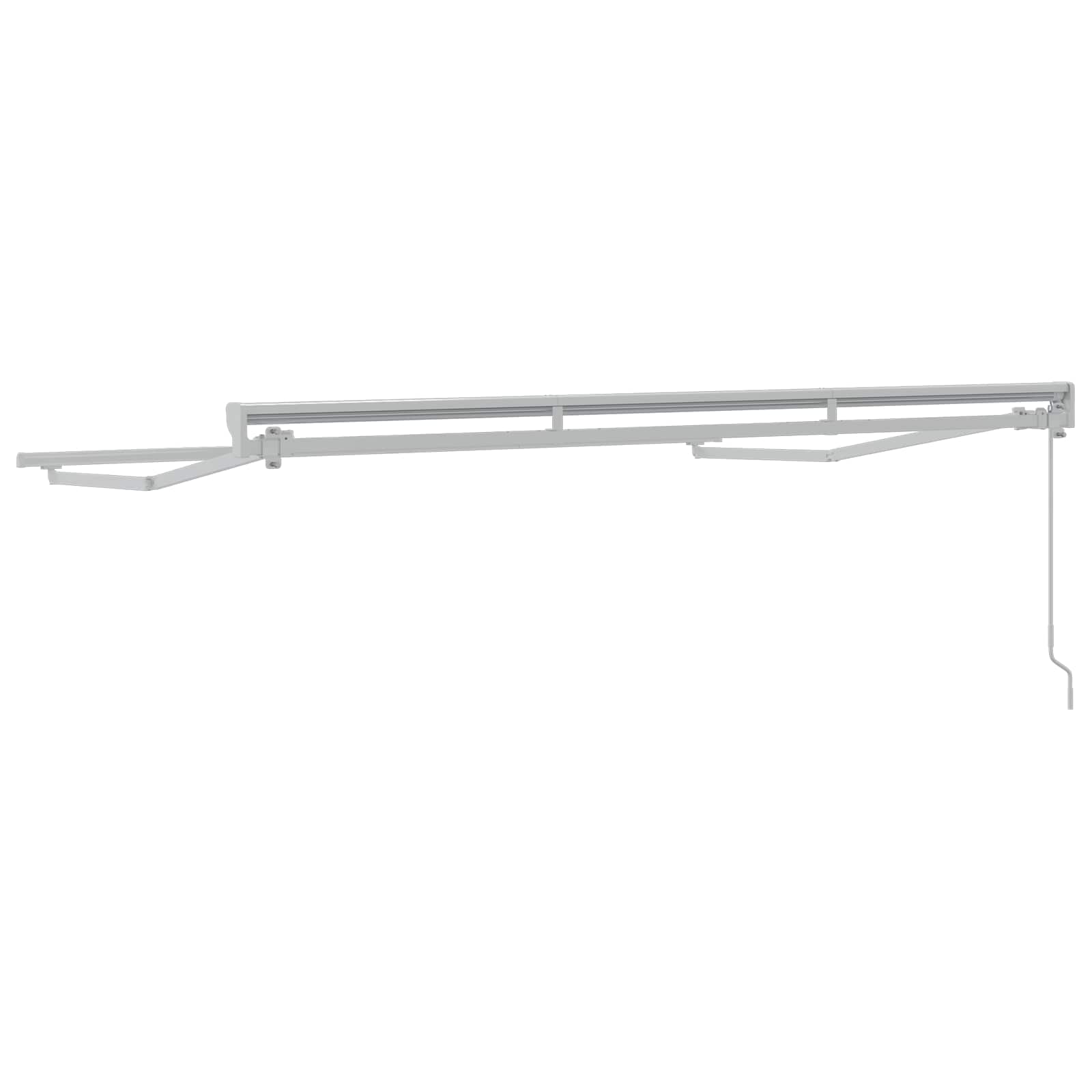 Ročna konstrukcija tende Prilagodljiva Bela 3,5 x 2,5 m Jeklo - slika 4