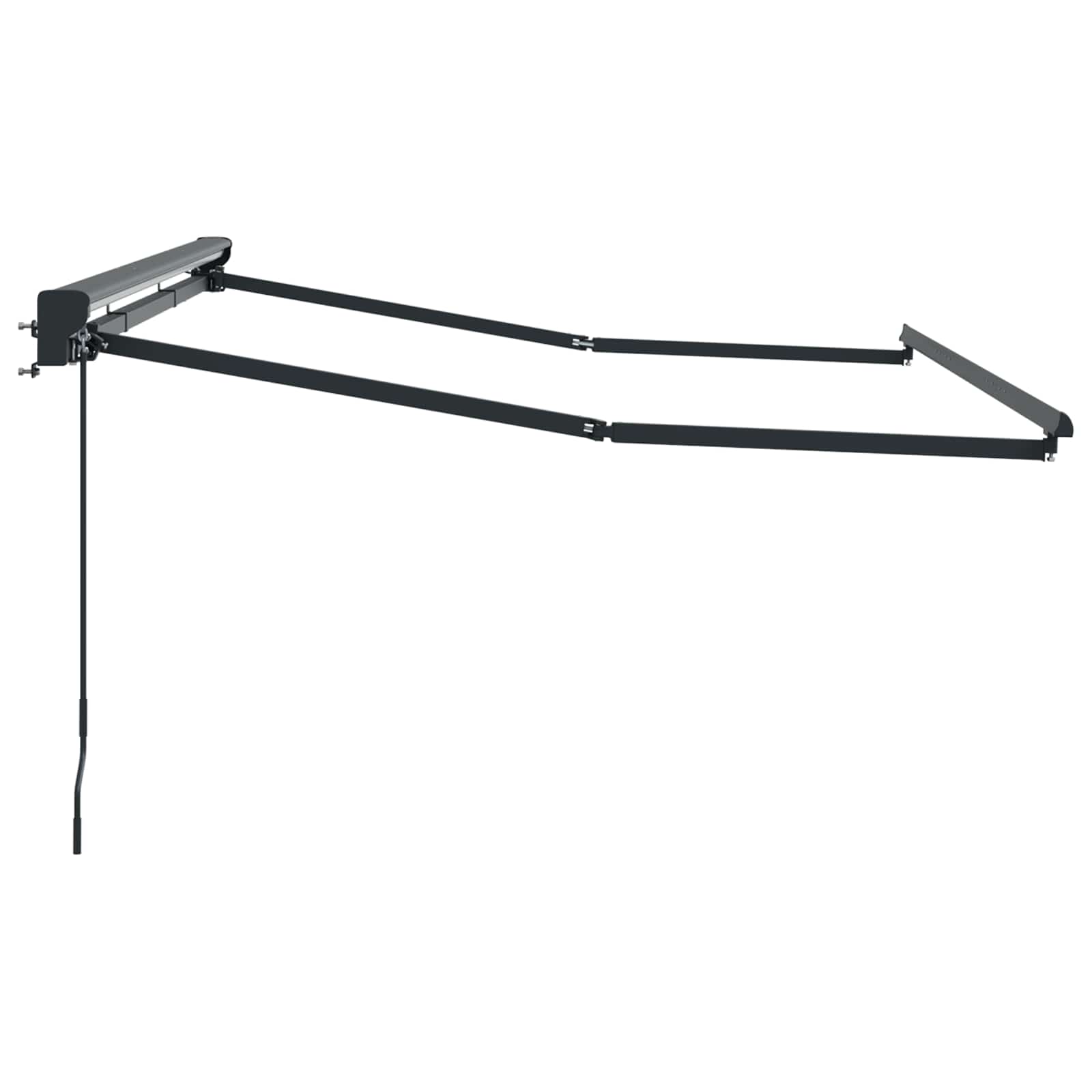 Handmatige Luifel Frame Verstelbaar Antraciet 3 x 2 m Staal image 3