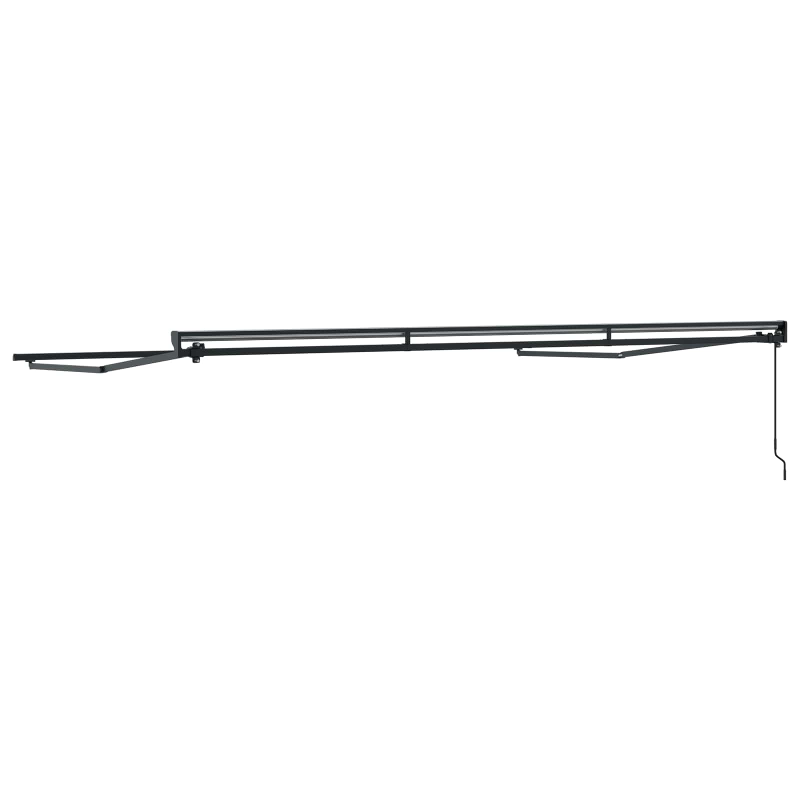 Handmatige Luifel Frame Verstelbaar Antraciet 4,5 × 3,5 m Staal image 4