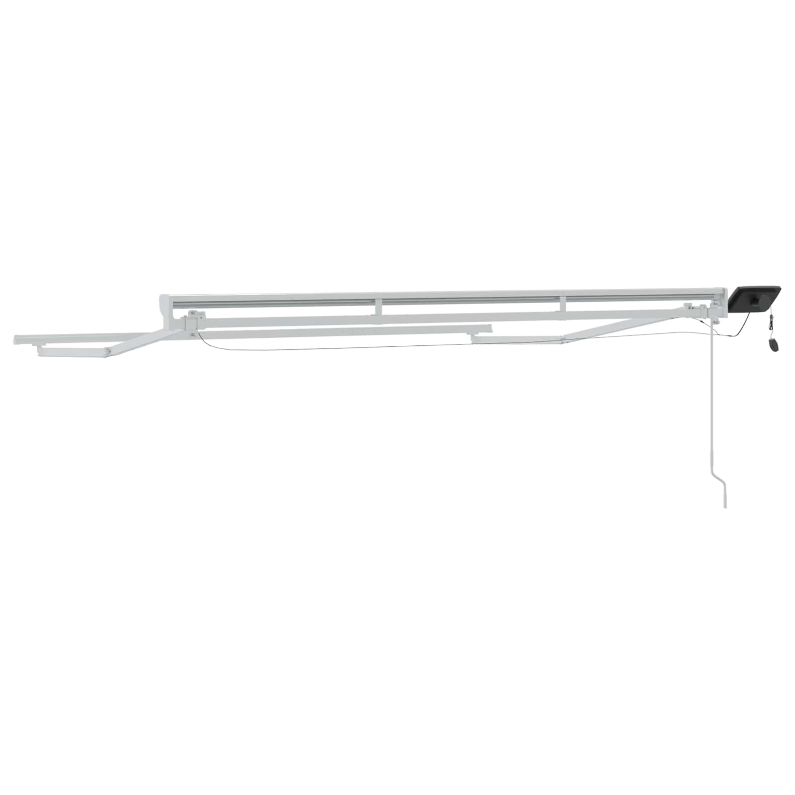 Manuální rám markýzy s LED Bílý 2,5 x 2 m Hliník - obrázek 5