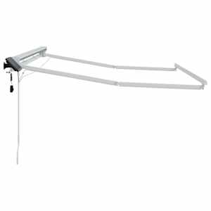 Manuální rám markýzy s LED Bílý 3 x 2 m Hliník - obrázek 4