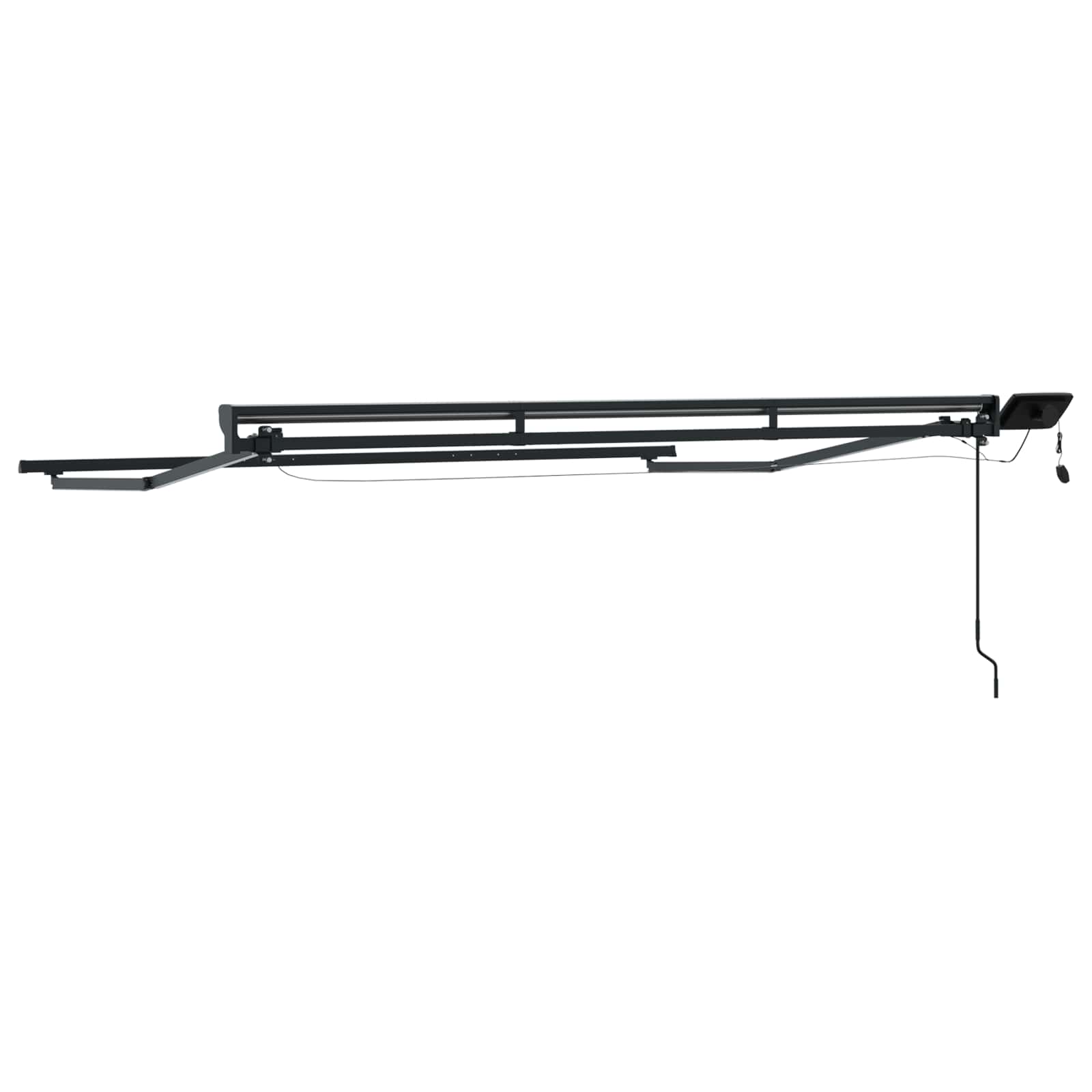 Handmatige Luifelhouder met LED's Antraciet 3 x 2 m Aluminium image 5