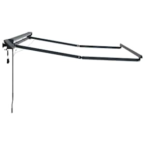 Manuální rám markýzy s LED Antracit 3,5 x 2,5 m Hliník - obrázek 4