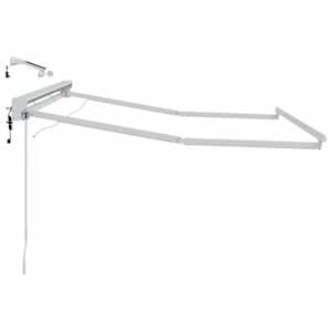 Elektrická markýza s LED Bílý 2,5 x 2 m Hliník - obrázek 4