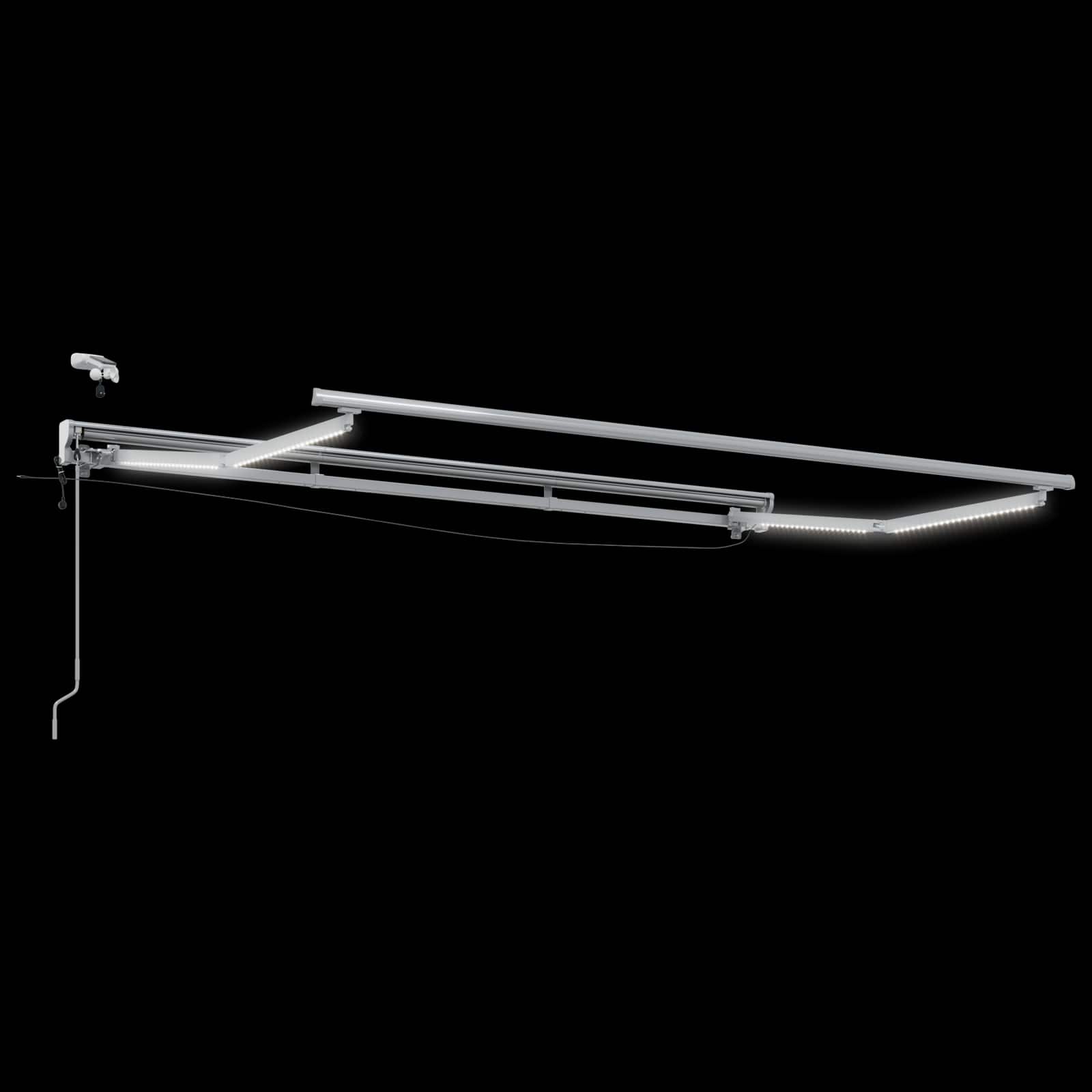 Elektrisch Zonnescherm Frame met LED's Wit 3,5 x 2,5 m image 2