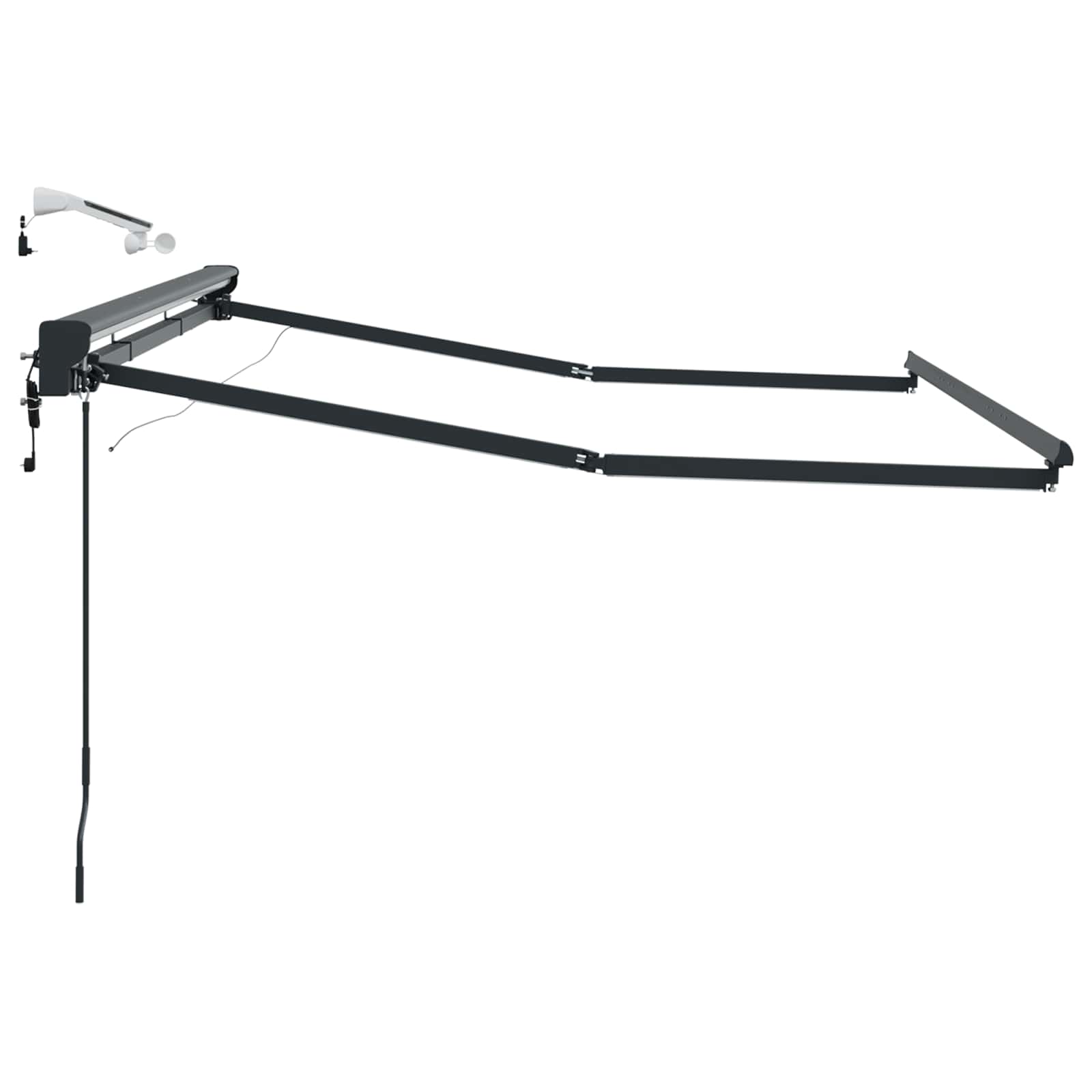 Elektrisch Zonnescherm Frame met LED's Antraciet 3 x 2 m image 4