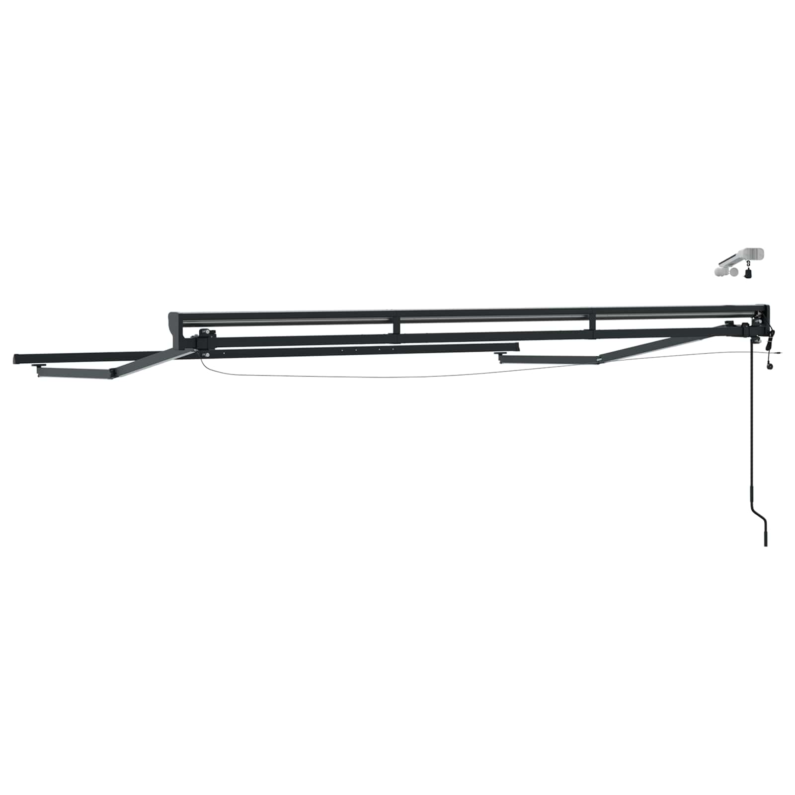 Elektrisch Zonnescherm Frame met LED's Antraciet 3,5 x 2 m image 5