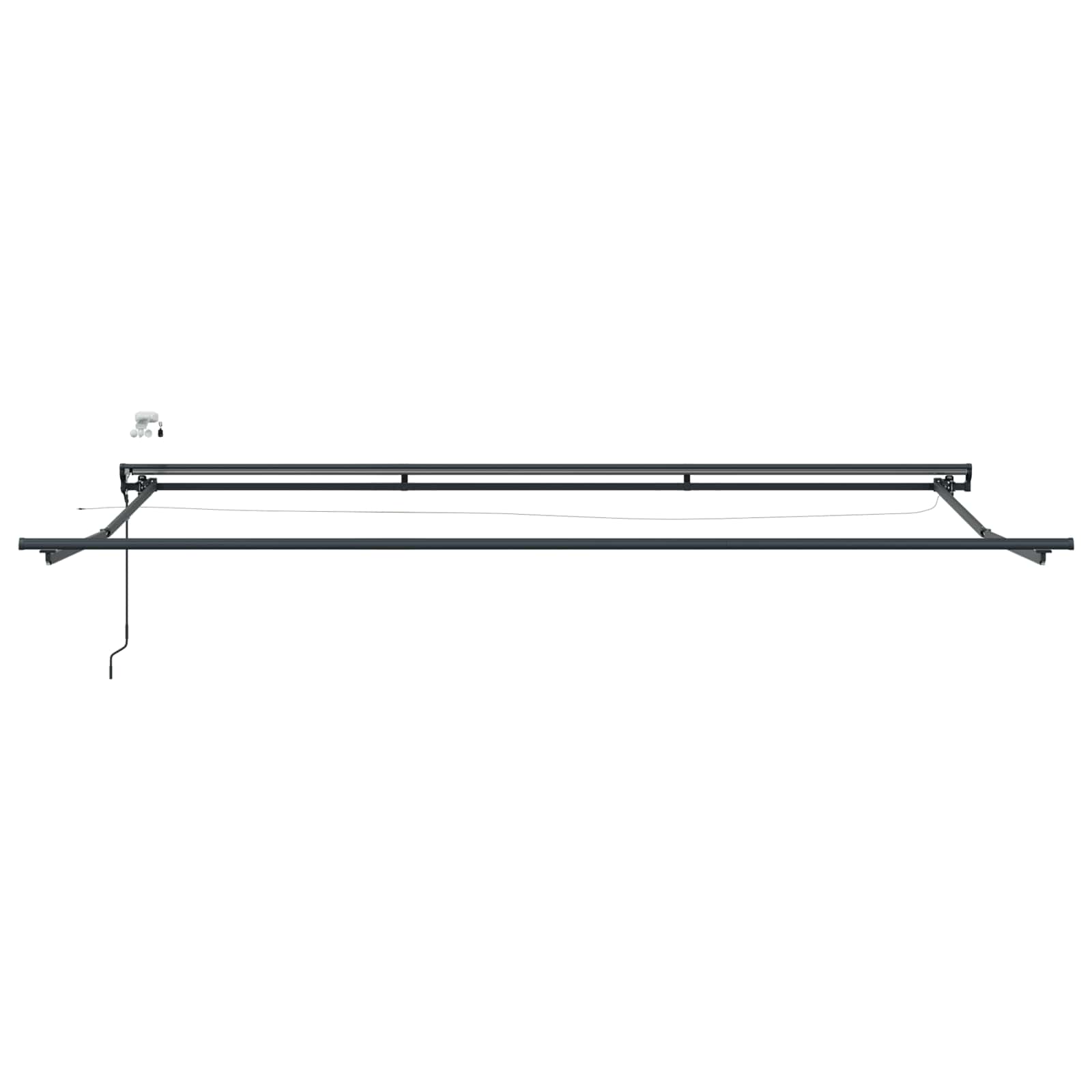 Elektrisch Zonnescherm Frame met LED's Antraciet 4,5 × 3,5 m image 3