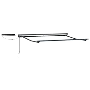 Električni zložljivi okvir tende Antracit 3,5 x 2,5 m Jeklo