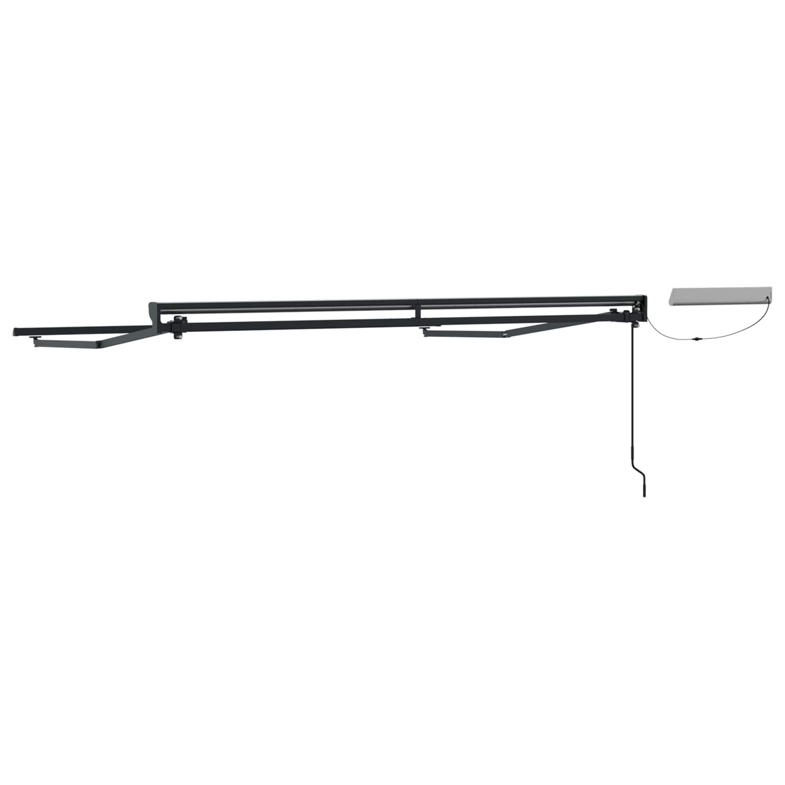Elektrisch uitschuifbaar zonnescherm frame Antraciet Staal image 4