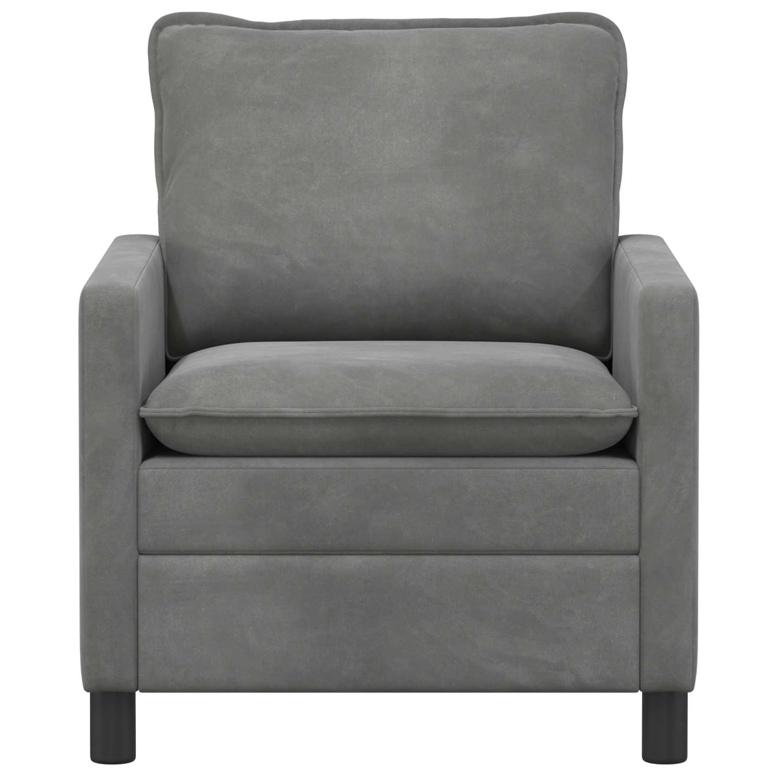 vidaXL Kavč Temno siva 76 x 81 x 87,5 cm Žamet - slika 3