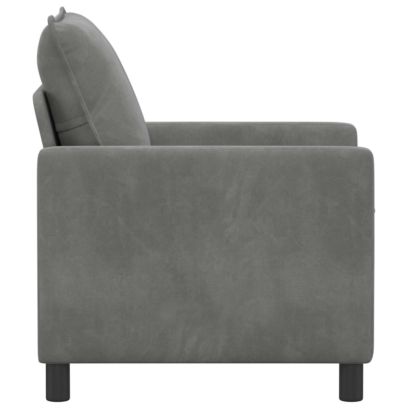 vidaXL Kavč Temno siva 76 x 81 x 87,5 cm Žamet - slika 4