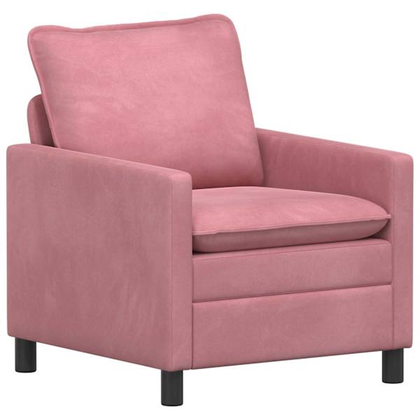 vidaXL Diivan Roosa 76 x 81 x 87,5 cm Samet