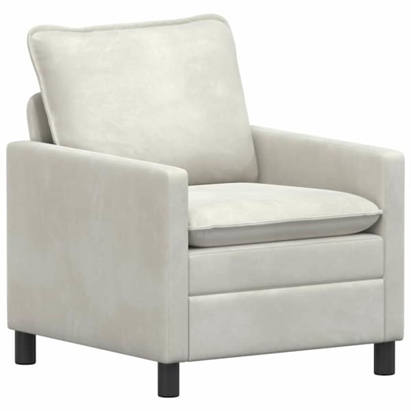 vidaXL Diivan Kreemjas 76 x 81 x 87,5 cm Samet