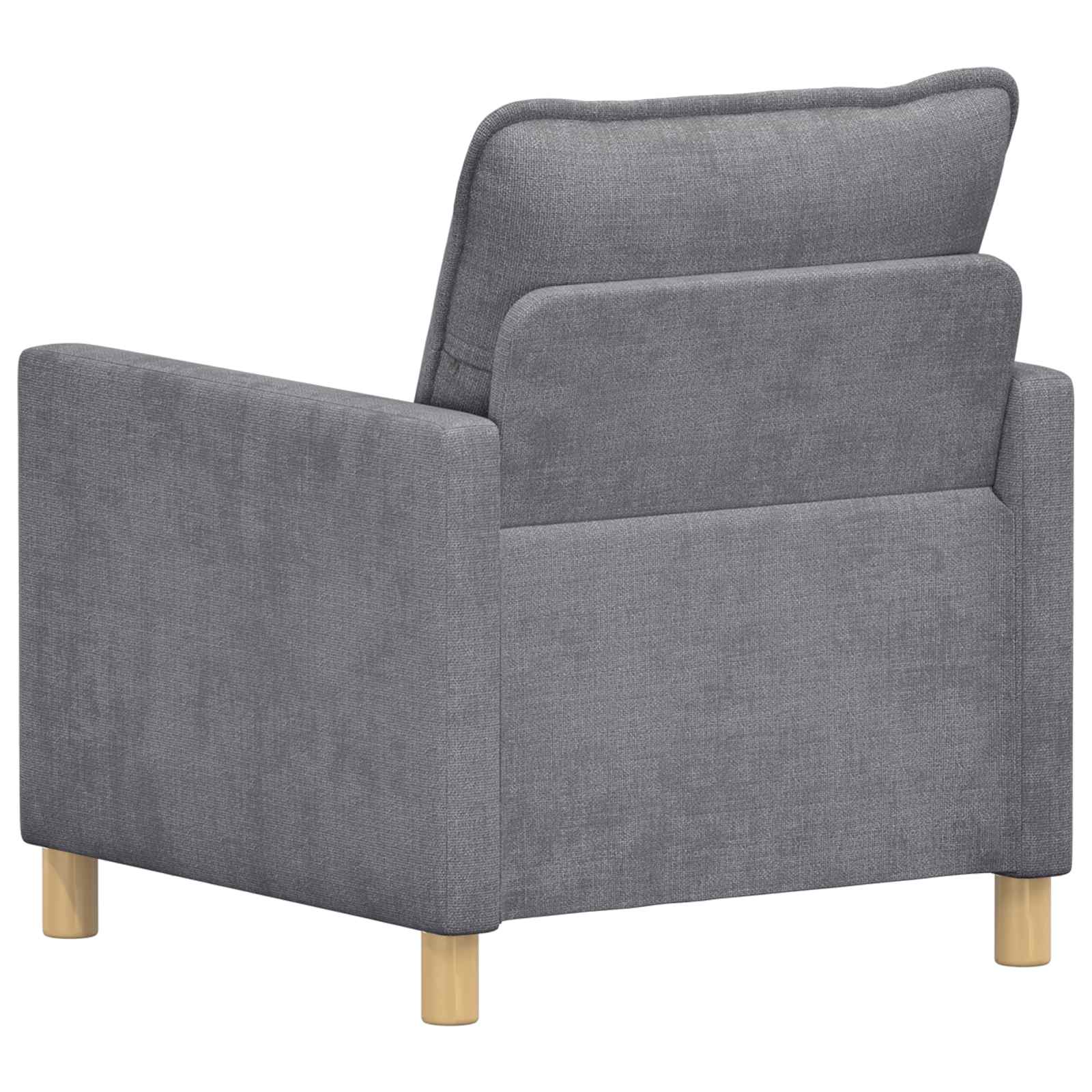vidaXL Kavč Svetlo siva 76 x 81 x 87,5 cm Poliester - slika 5