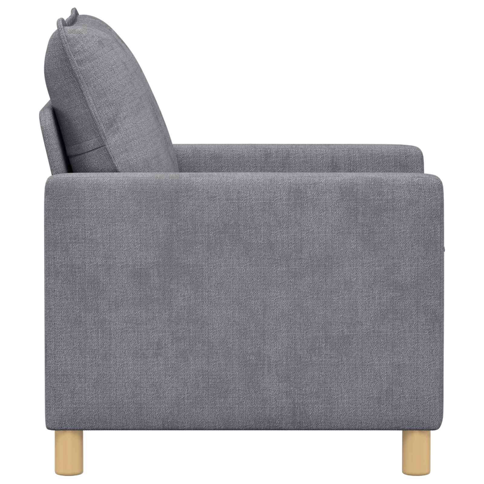 vidaXL Kavč Svetlo siva 76 x 81 x 87,5 cm Poliester - slika 4