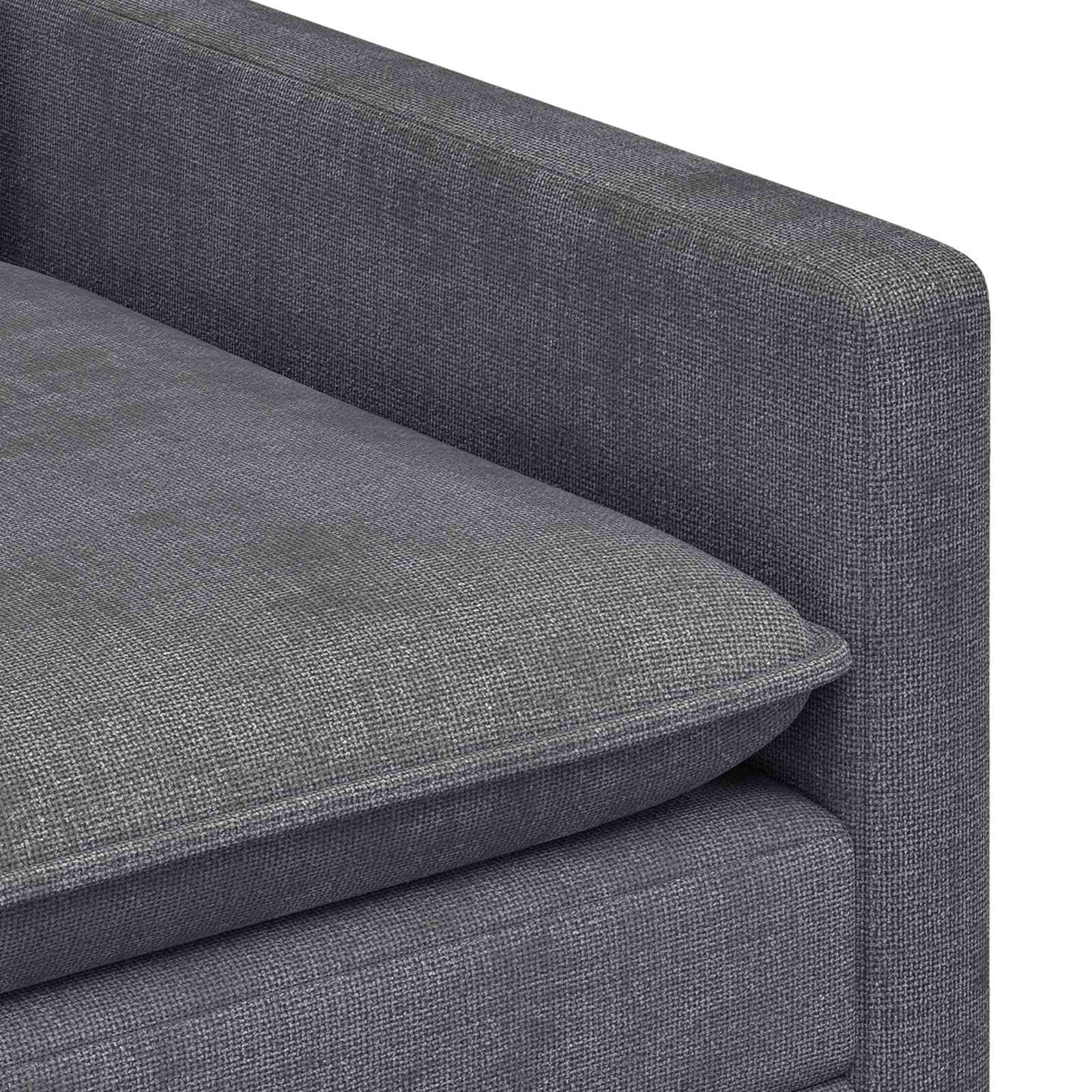 vidaXL Kavč Temno siva 76 x 81 x 87,5 cm Poliester - slika 6