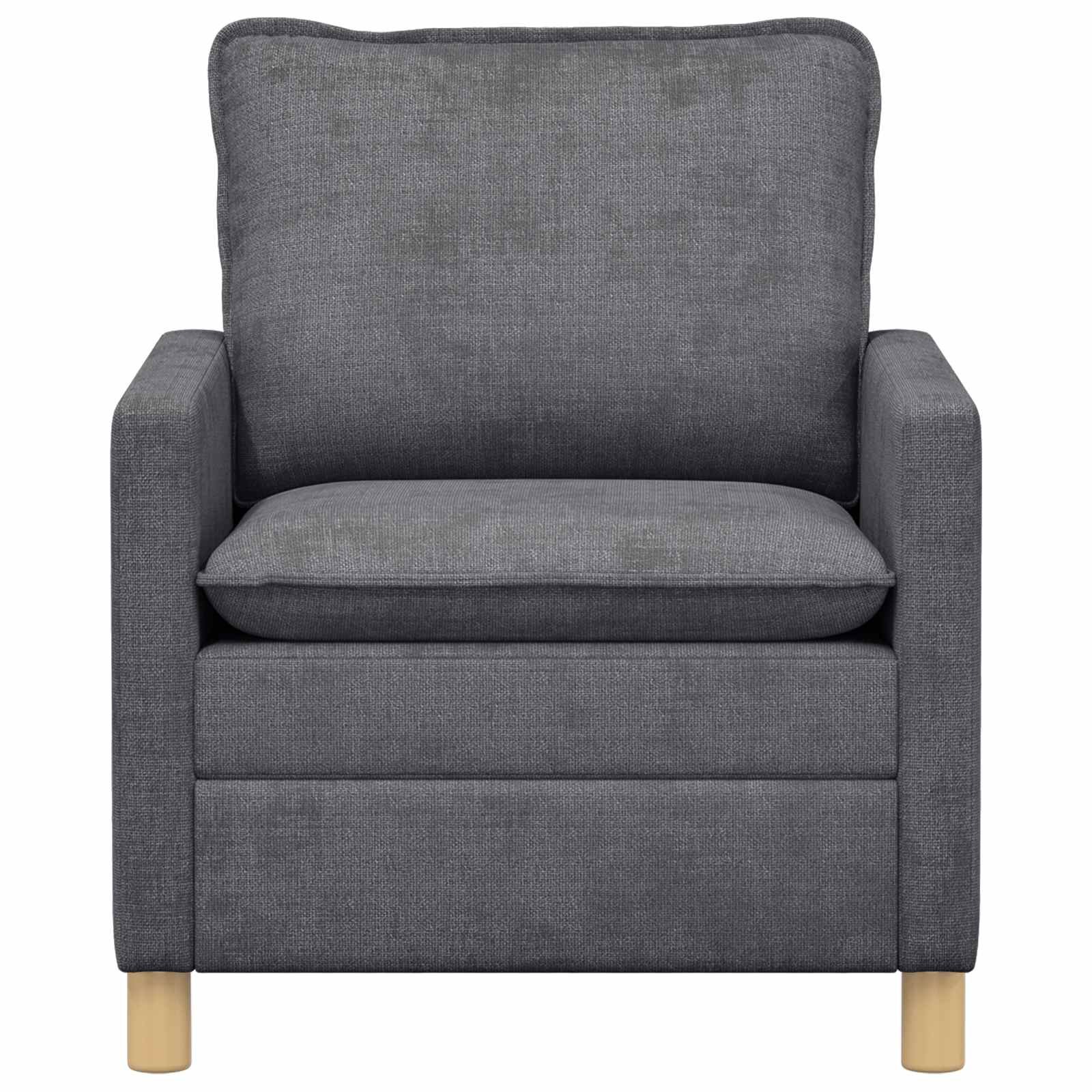 vidaXL Kavč Temno siva 76 x 81 x 87,5 cm Poliester - slika 3