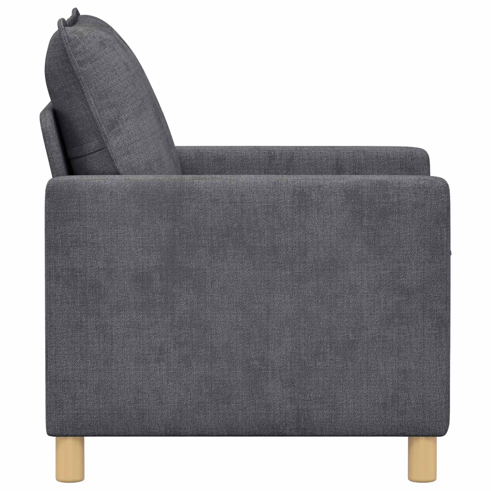 vidaXL Kavč Temno siva 76 x 81 x 87,5 cm Poliester - slika 4