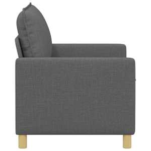 Pohovka Tmavě šedá 126 x 81 x 87,5 cm Textil - obrázek 4