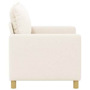 Pohovka Krémová 126 x 81 x 87,5 cm Textil - obrázek 4