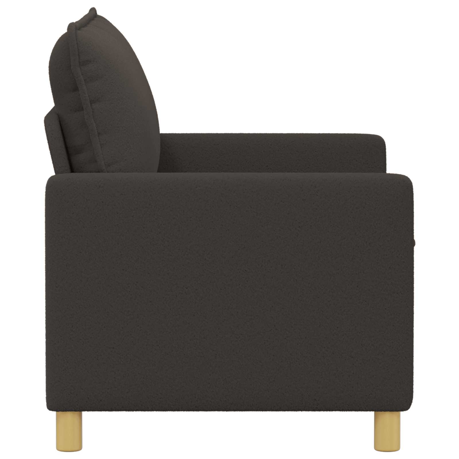 Kavč Temno siva 126 x 81 x 87,5 cm Blago - slika 4