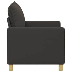 Pohovka Tmavě šedá 126 x 81 x 87,5 cm Textil - obrázek 4