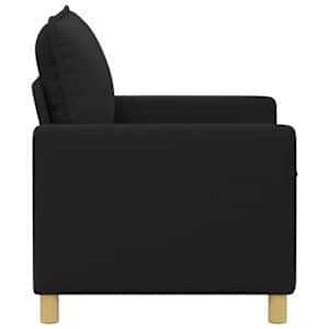 Pohovka Černá 126 x 81 x 87,5 cm Textil - obrázek 4