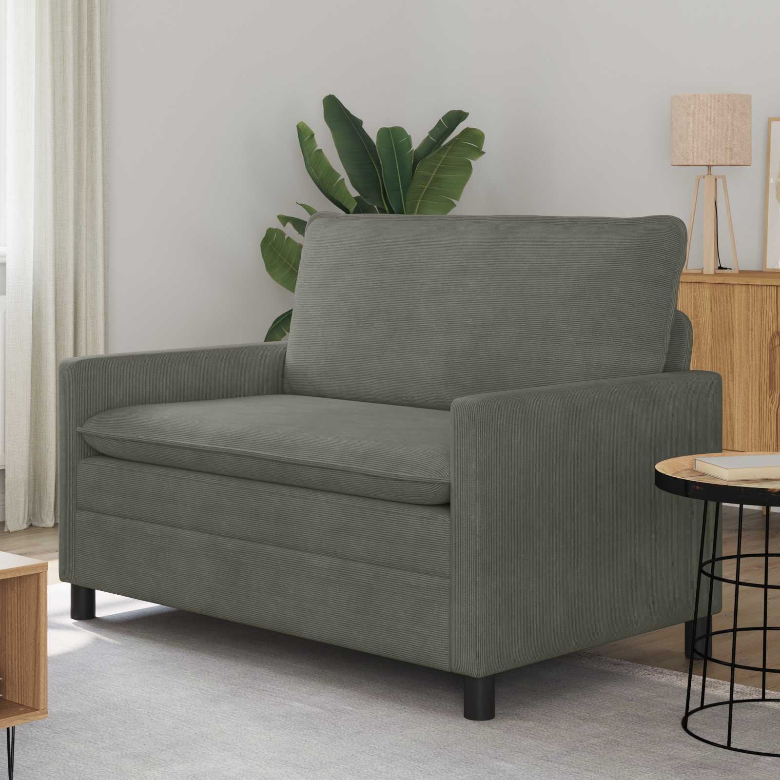 vidaXL Canapea Gri deschis 126 x 81 x 87,5 cm Țesătură