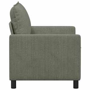 Pohovka Světle šedá 126 x 81 x 87,5 cm Textil - obrázek 4