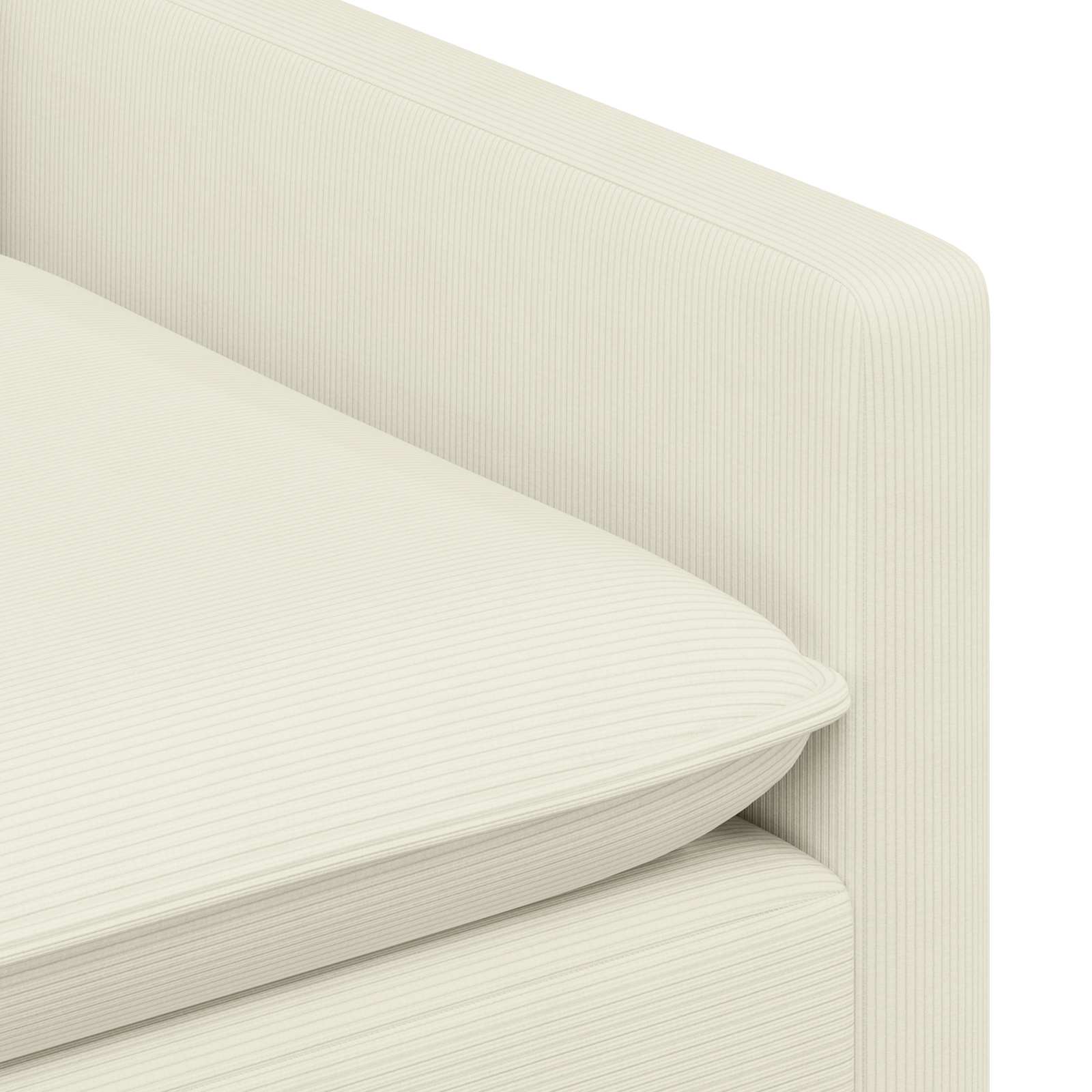 vidaXL Kavč Krem 126 x 81 x 87,5 cm Blago - slika 6