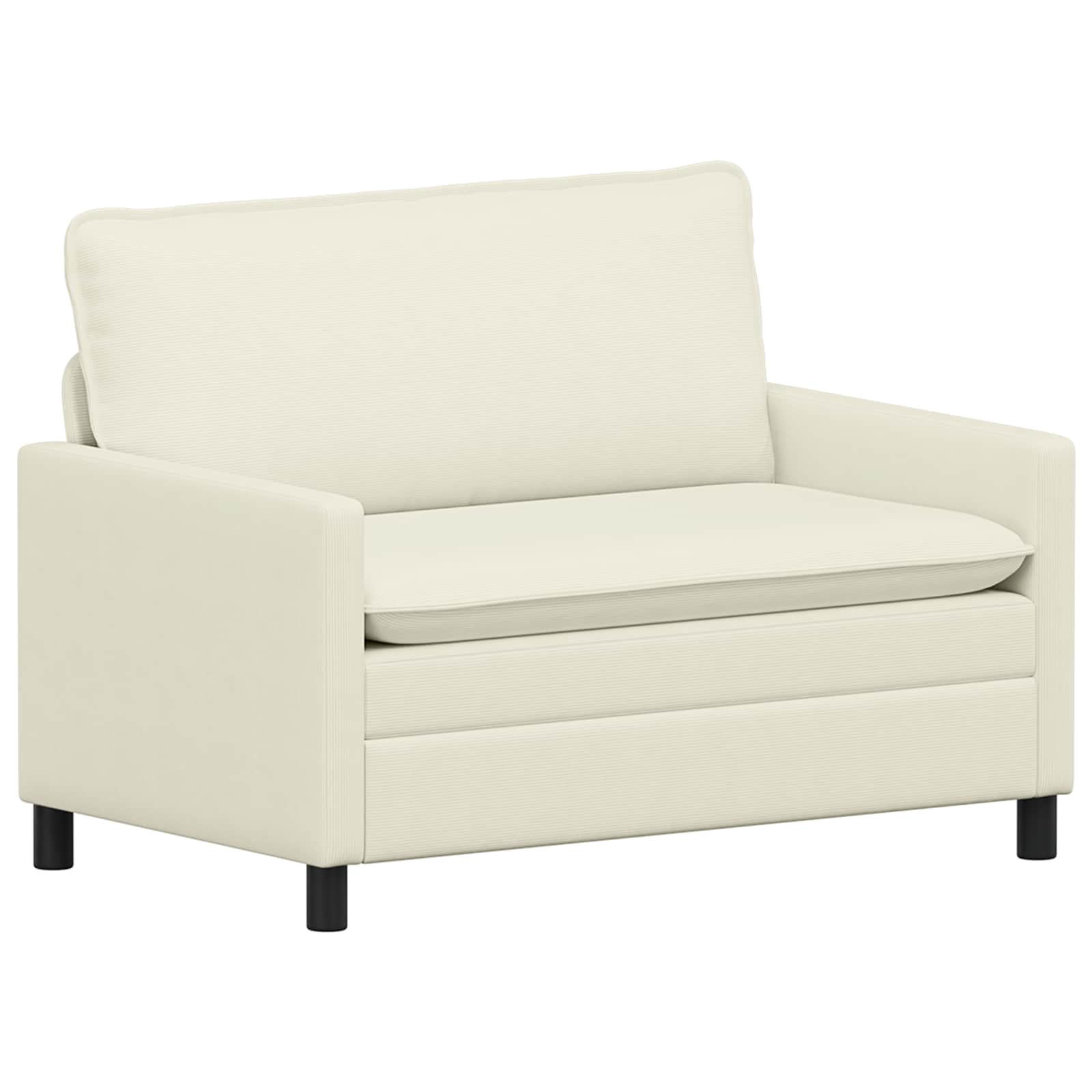 vidaXL Kavč Krem 126 x 81 x 87,5 cm Blago - slika 2