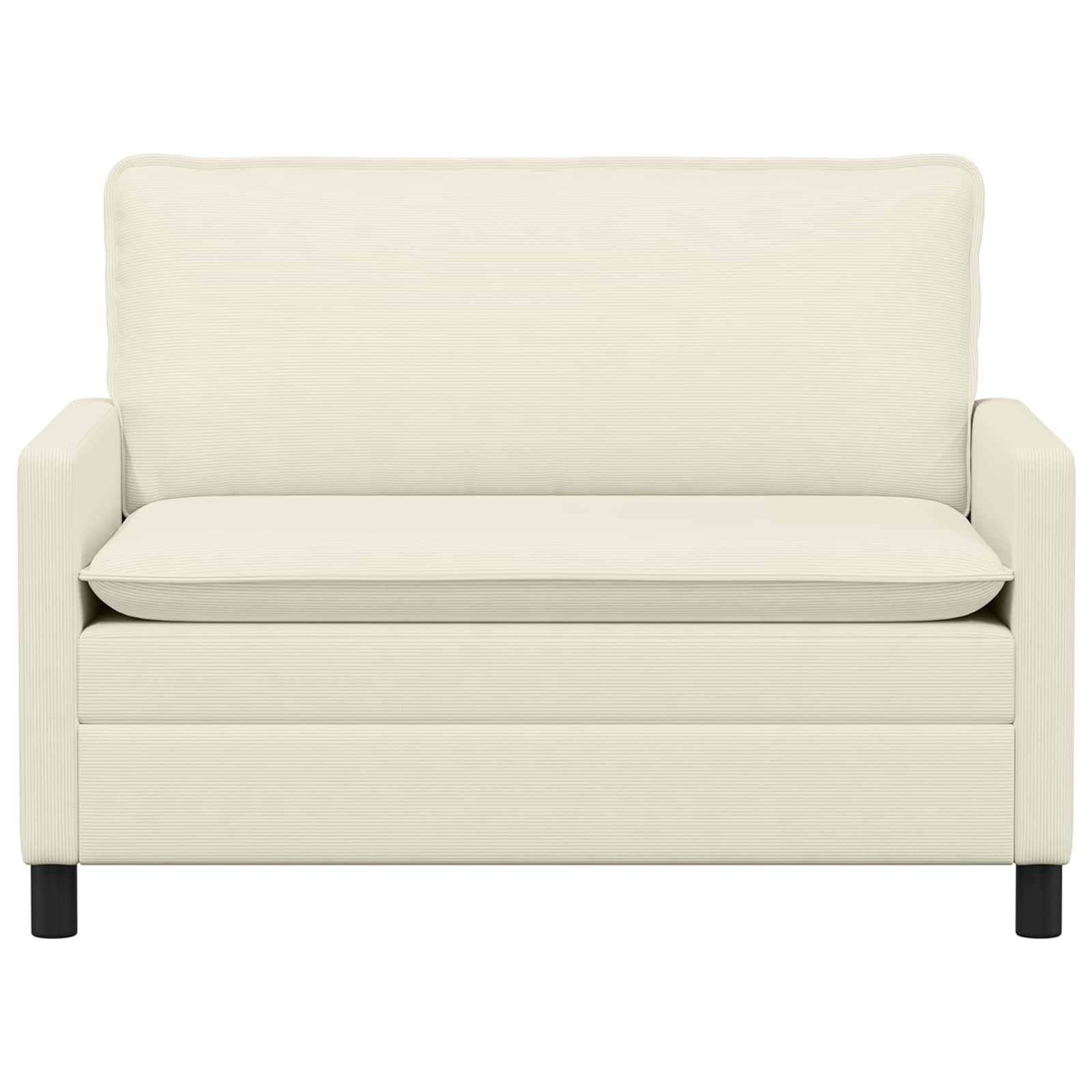 vidaXL Kavč Krem 126 x 81 x 87,5 cm Blago - slika 3
