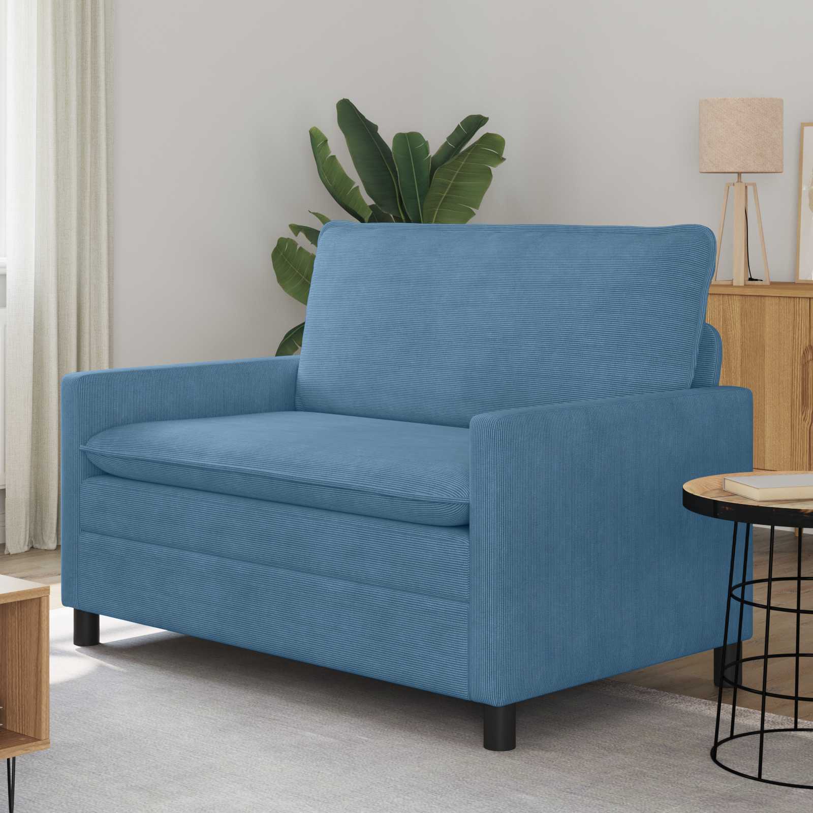 Pohovka Modrá 126 x 81 x 87,5 cm Textil