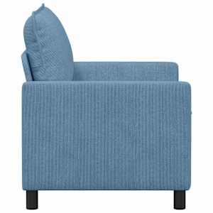 Pohovka Modrá 126 x 81 x 87,5 cm Textil - obrázek 4