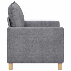 Pohovka Světle šedá 126 x 81 x 87,5 cm Polyester - obrázek 4