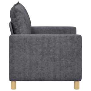 Pohovka Tmavě šedá 126 x 81 x 87,5 cm Polyester - obrázek 4