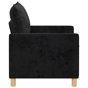 Pohovka Černá 126 x 81 x 87,5 cm Polyester - obrázek 4