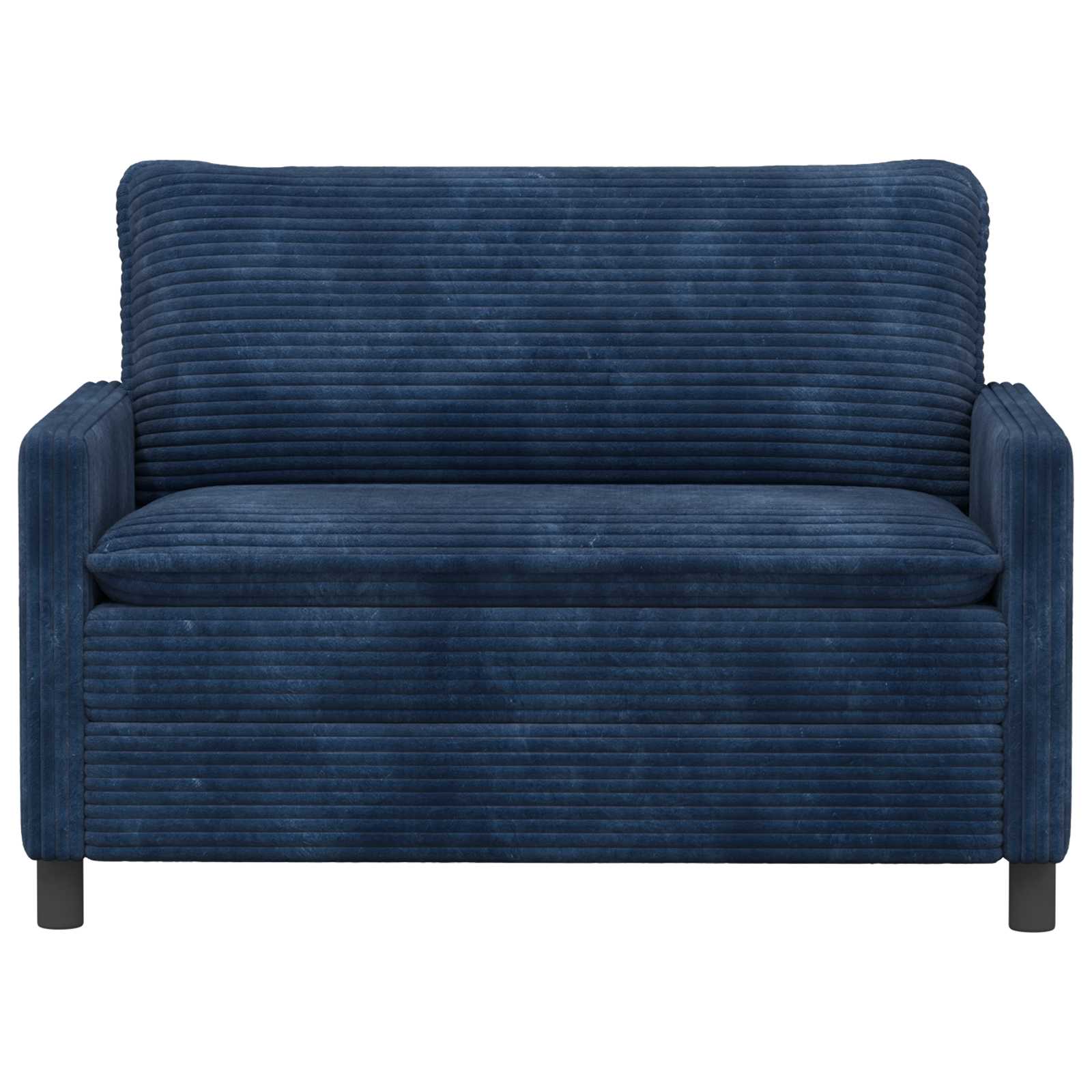 vidaXL Kavč Temno modra 126 x 81 x 87,5 cm Poliester - slika 3