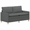 vidaXL Diivan 2-kohaline Tumehall 156 x 81 x 87,5 cm kangas
