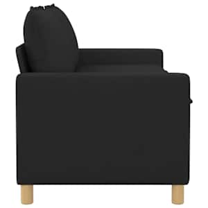 Pohovka Černá 156 x 81 x 87,5 cm Textil - obrázek 4
